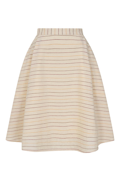 Jenna Pinstriped knee-length Full Skirt