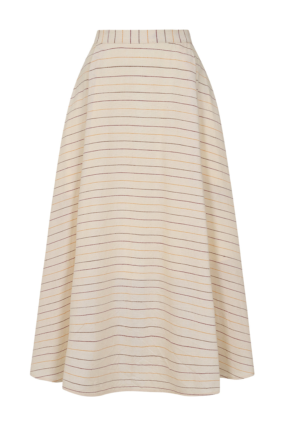 Jenna Pinstriped Midi-length Full Skirt