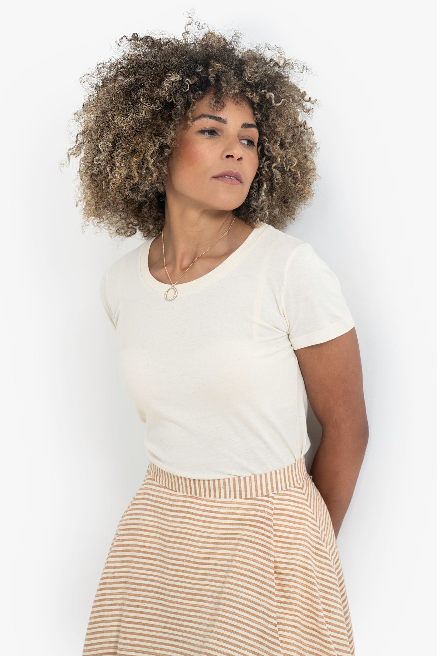 Everyday Plain Unbleached Cotton Organic Tee