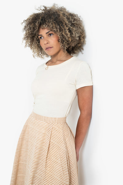 Everyday Plain Unbleached Cotton Organic Tee