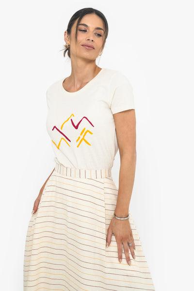 Everyday Printed Unbleached Organic Cotton Tee