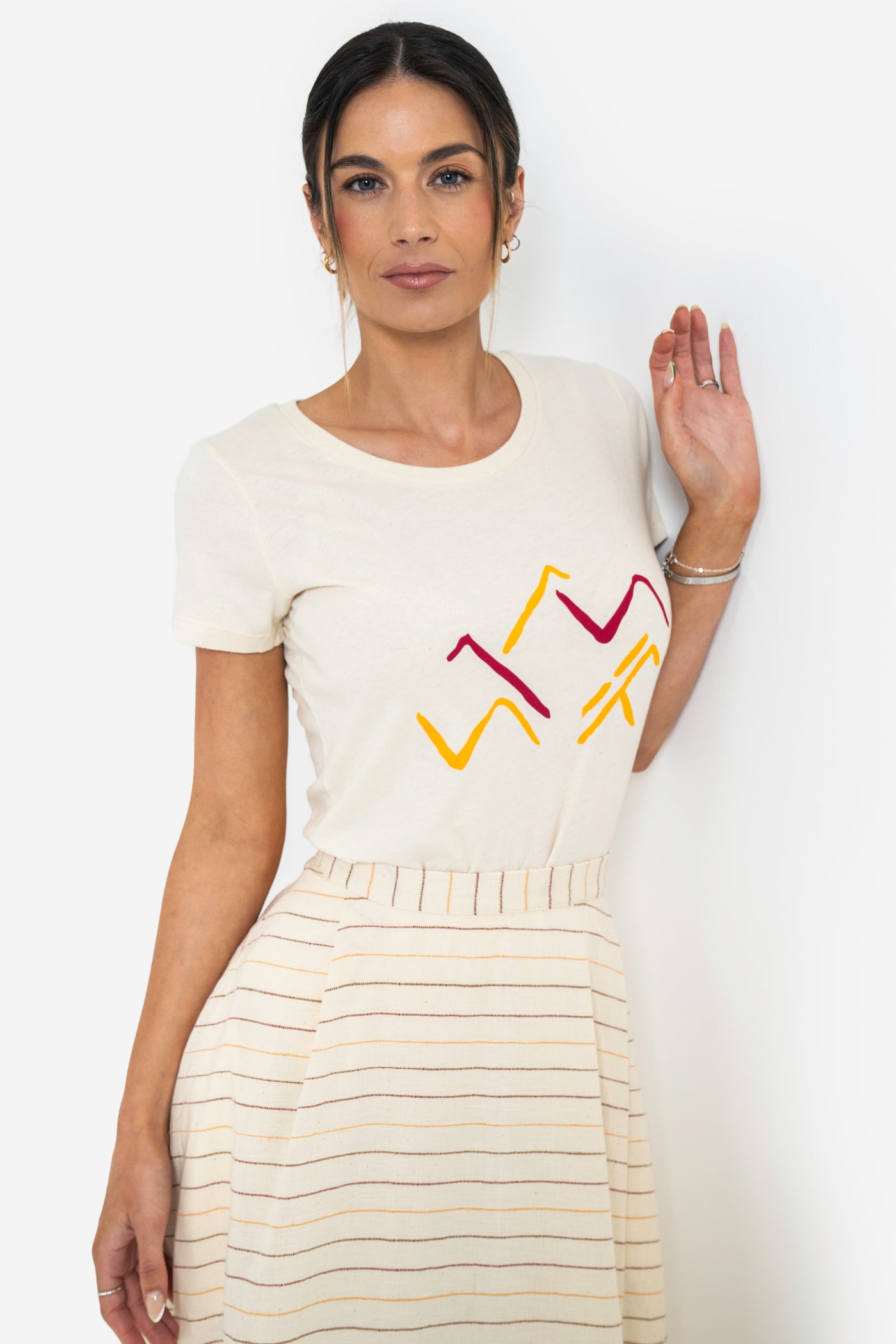 Everyday Printed Unbleached Organic Cotton Tee