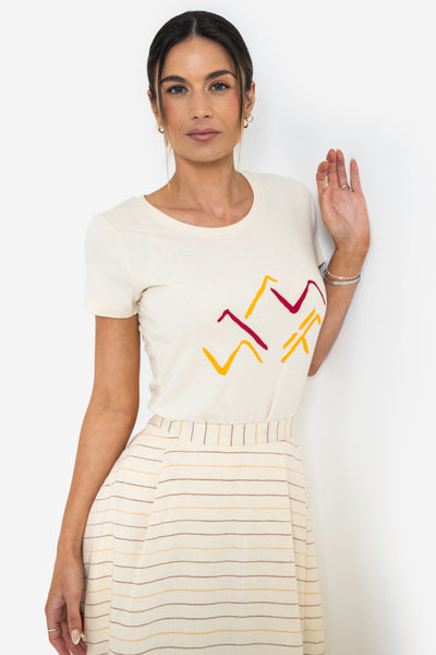 Everyday Printed Unbleached Organic Cotton Tee