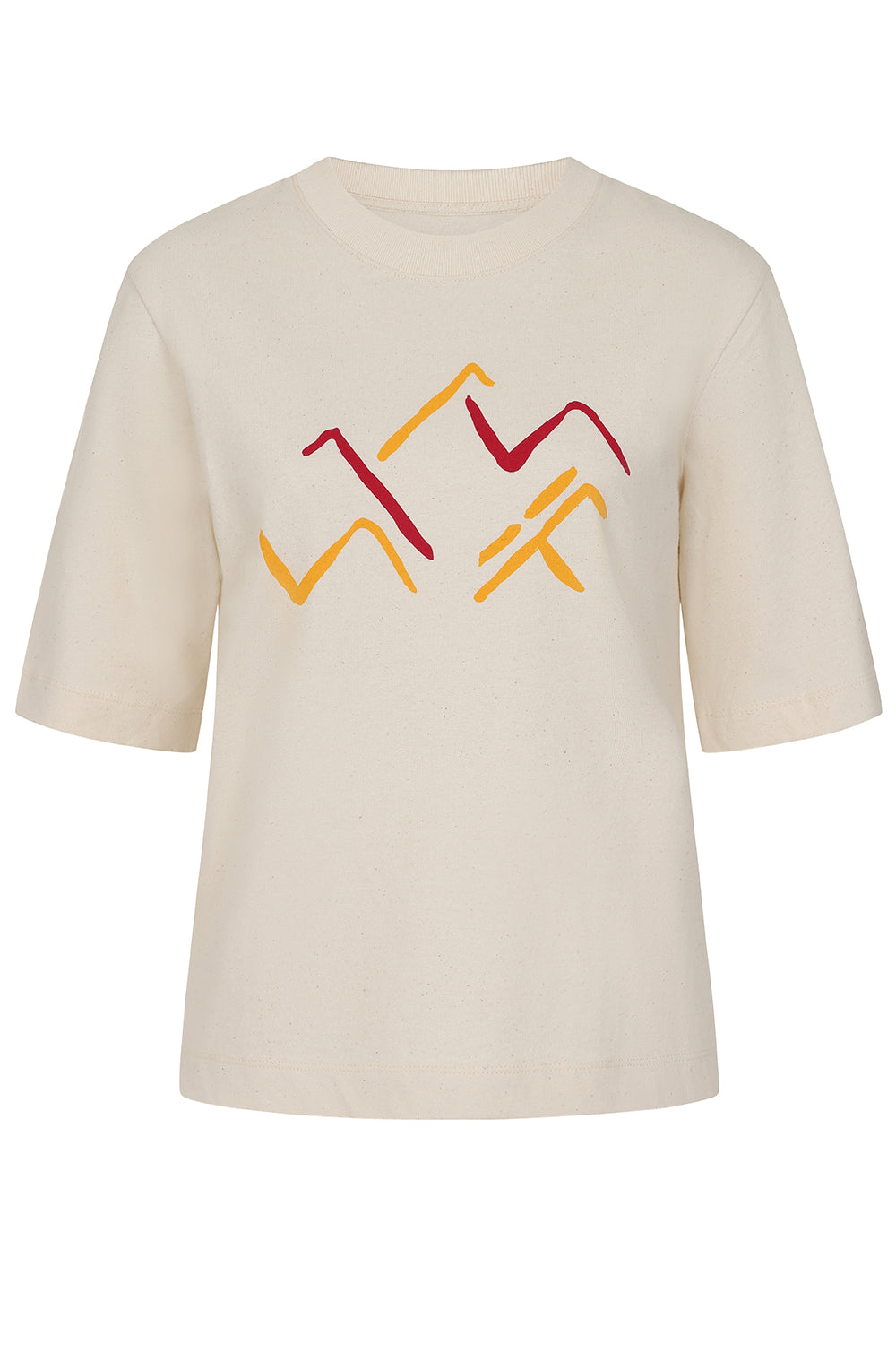 Boxy Printed Unbleached Organic Cotton Tee