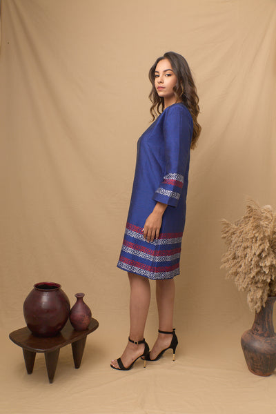 Ella Shift Dress Royal Blue