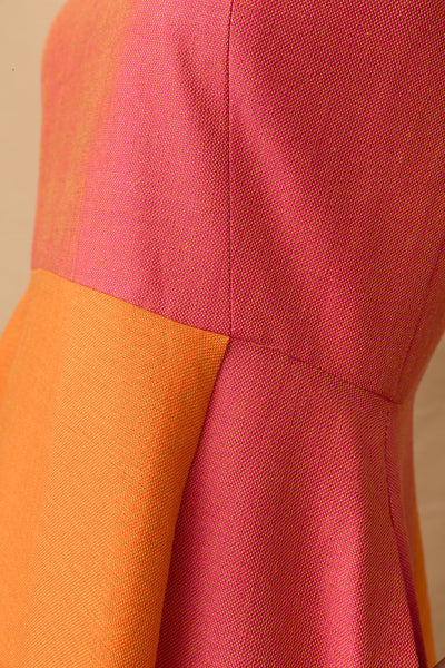Sadio Full Skirt Dress Pink